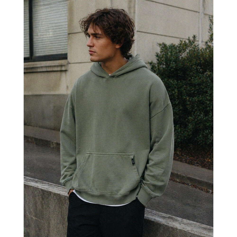 Hours Heavyweight Hoodie Mens Oversized Cotton French Terry